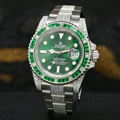 iced out rolex submariner|rolex iced out original.